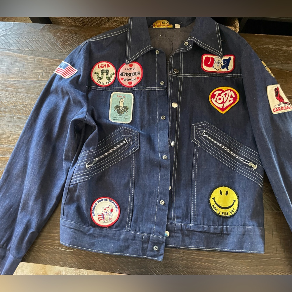 Denim Jacket with Patches